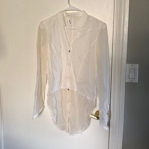 Helmet Lang white button down